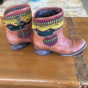 Freebird by Steven Cablo Blanket Leather Bootie- 8